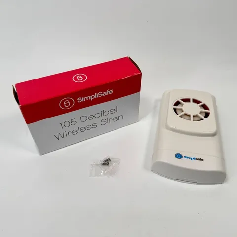 SimpliSafe 105 Decibel Wireless Siren WS1000 - NEW
