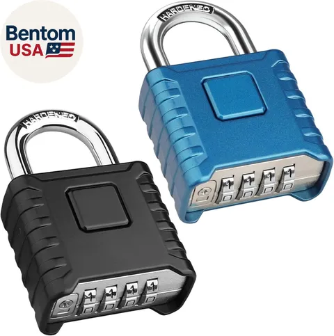 2 Pack Large Combination Lock, Heavy Duty Outdoor Weatherproof Padlock, High Sec