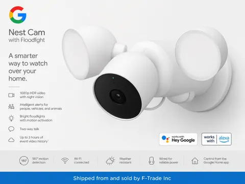 Google Nest Cam Floodlight Smart Security Camera
