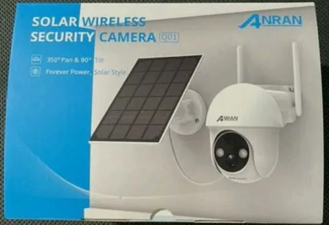 ANRAN Q1 Wireless Outdoor 360° 2K Solar IP Network Bullet Camera - NEW