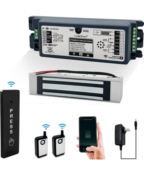 2.4GHz WiFi Access Control 400lb Holding Force Electic Magnetic Door Lock System