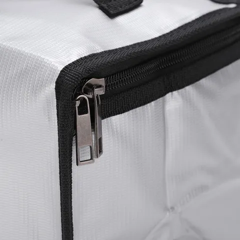 Fireproof Battery Safe Bag Explosion Proof Storage For Home Use Silver