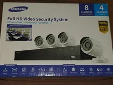 New Samsung  8 Channels  4 Cameras DVR Security System SDH-B74041