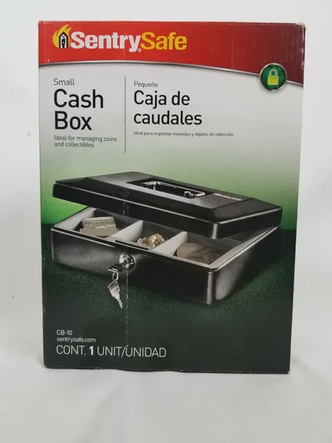 SentrySafe Cash Box Coin Collectible Management  Small Safe Key Lock