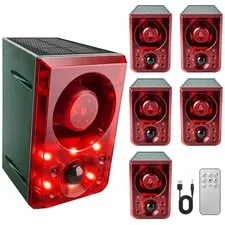 Motion Sensor Alarm with Dog Barking, 130db Loud - 6pk