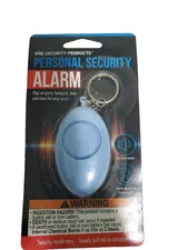 Personal Security Alarm Keychain 100dB Siren w/ LED Light | Safety Device