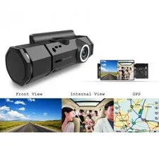 ⭐️KJB Duals Lens Dashcam HD Built-in-GPS logger Automatic Record Car Camera⭐️