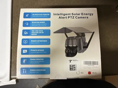 Intelligent Solar Warning Alert PTZ Camera solar-powered outdoor security camera