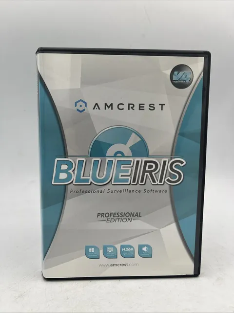 Amcrest Blue Iris • Professional Surveillance Software • Version 4 • W/key