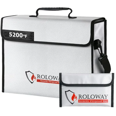 Spacious Fireproof Bag for Valuables & Important Papers