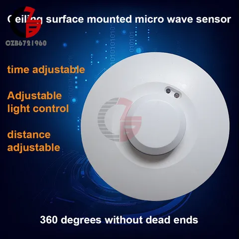 AC 85-250V 5.8G Microwave Radar Sensor Auto Detector Light Switch Body Motion