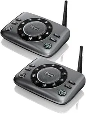 Wuloo Upgrade Two Way Audio Hands-Free Intercoms Full Duplex Room to Room 2-Pack