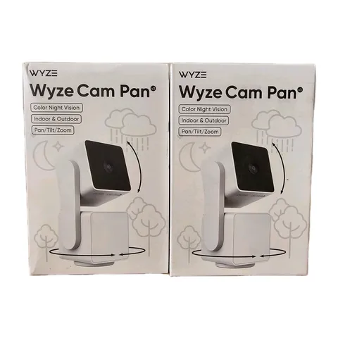 x2 Wyze Cam Pan V3 1080p Indoor/Outdoor Wi-Fi Pan Tilt Zoom Smart Camera NEW