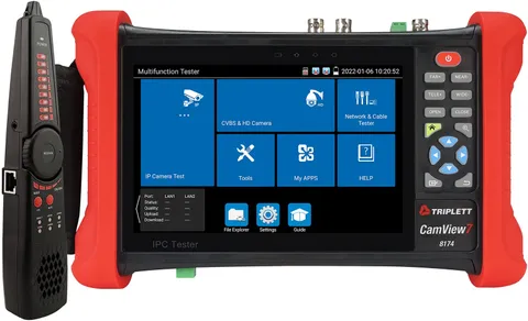 Triplett 8174 CamView 7 Security Camera Tester and 2.4G, 7" Retina Touch Screen