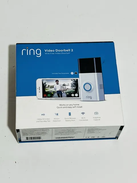 Ring Video Doorbell 2 Wi-Fi Motion Detection Two-WayTalk 1080 HD, New Sealed Box