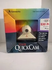 Vintage Webcam Connectix Color QuickCam for Macintosh computer desktop 