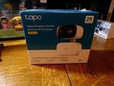 TAPO INDOOR/OUTDOOR PAN/TILT SECURITY WI-FI CAMERA 2K RESOLUTION SEALED FREE SH!