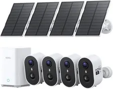 ⭐️3K/5MP Solar Security Cameras Wireless Outdoor, Ultra-Wide-Angle,  4 cameras…