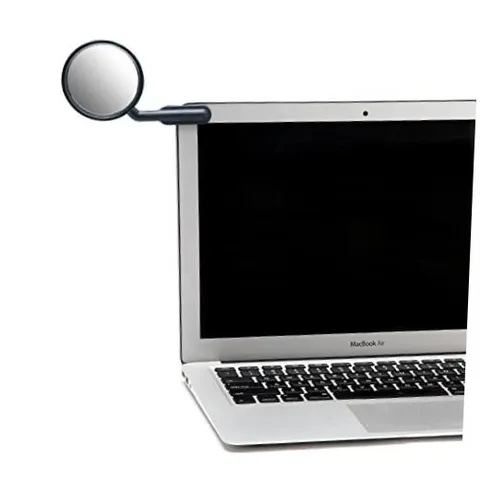 Watch-It – Monitor Mirror, Clip-On Cubicle, Computer Rear-View mirror, Convex