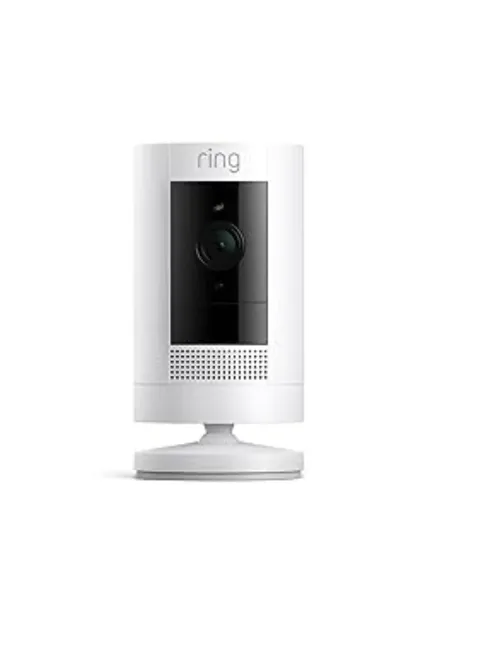 Ring Outdoor Cam Battery  Smart Security Camera White New