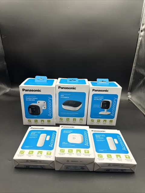 Panasonic Smart Home Security System Bundle KX-HNB600 With Cameras & Extras