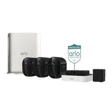 Arlo Pro 6th Gen 3 Camera Wireless 2K Security System with SmartHub Black