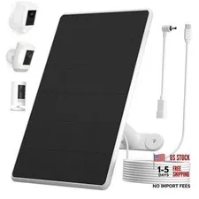 Solar Panel for Ring Camera,6W Solar Charger for Stick Up & Spotlight Cam |