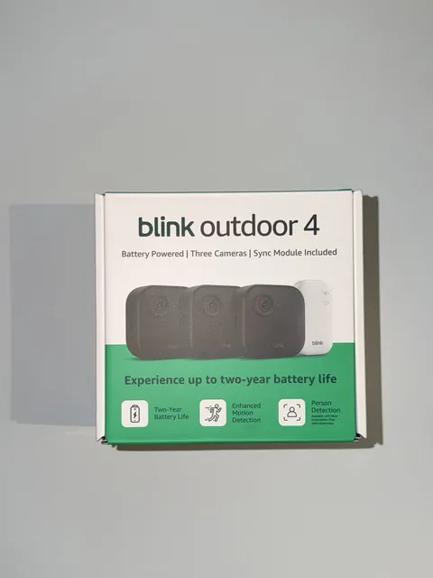 Blink Outdoor 4 1080p Wi-Fi Outdoor 3-Camera Security System - Black - NEW