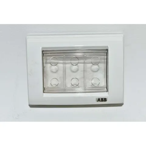 ABB Elos 19380526 Waterproof Plate IP55 3 Modules White