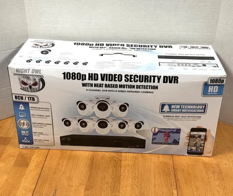NEW! Night Owl C-881-PIR1080 8-channel/1TB 1080p HD video Security System w/DVR