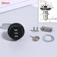 3 Digital Code Combination Cabinet Lock Zinc Alloy Password Locks Security Home 
