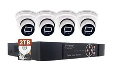 Evertech 8 Channel H.265 4K NVR PoE 4MP IP Security Camera System 2TB for 24/7