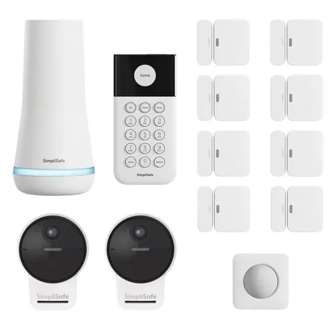 (BRAND NEW) 13 Piece SimpliSafe Security System with 2 Outdoor Camera Series 2