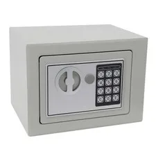 9" Digital Keypad Safe Box Light Gray Password Cash Money Gun Home Office