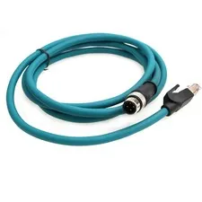 1 PCS M12 4 Pin DCode To RJ45 CAT5e Shielded Cable Blue 2M For Cognex