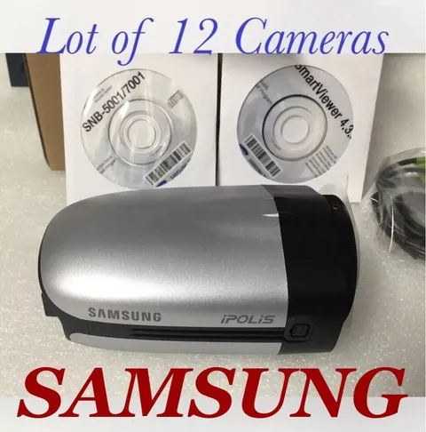 Lot of 12 Samsung SNB-7001N Full HD 1080p 3MP Network Color Cameras (NO LENSES)