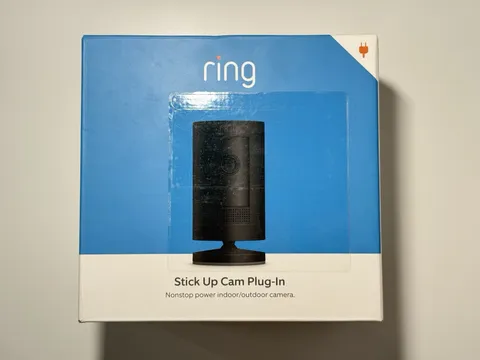 Ring Stick Up Cam Indoor Outdoor 1080p Wi-Fi Plug-In Security Camera