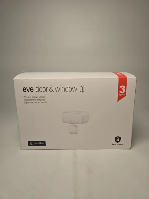 Eve Door & Window Wireless Contact Sensor - 3 Pack White