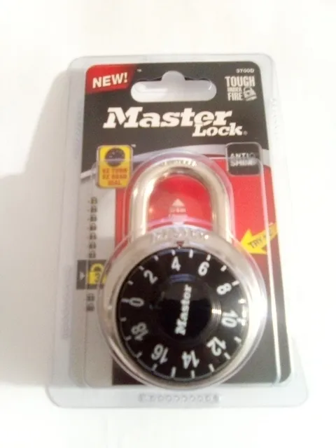 Master Lock 3700D Black Combination Lock