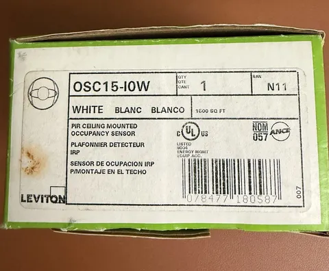 LEVITON OSC15-I0W - CEILING MOUNTED OCCUPANCY SENSOR WHITE