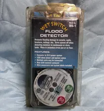 Wagner Manufacturing WS-1 Flood Detector 24 VAC Black LED Moisture Detection