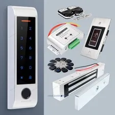 HOMSECUR IP66 APP WIFI Fingerprint Access Control Set Waterproof 280KG Mag Lock