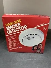 Family Gard Smoke Detector Alarm - Model FG888D - Vintage 1988- New in Box