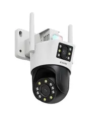 C298 4MP Dual-Lens(2MP+2MP) Wired WiFi PT Plug-in Security Camera Outdoor, 36...