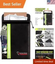 Fireproof Cash & Document Bag with Hanging Strap - Perfect for Emergencies