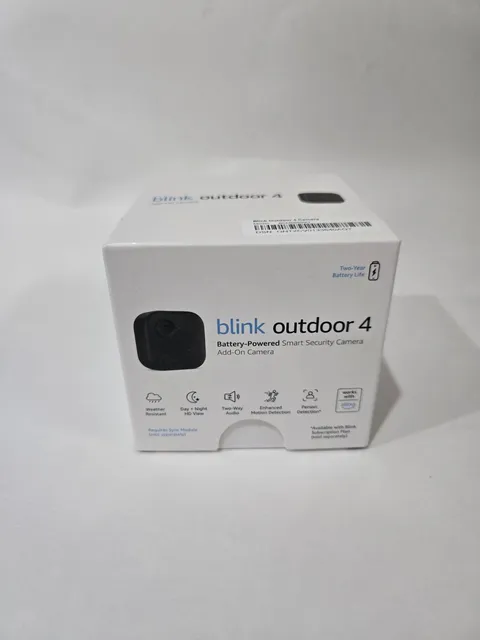 Blink Outdoor  4th Gen Add-on Camera WiFi Security HD Cam - requires sync module