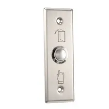 Door Release Button Push NO/Com Switch 115mmx40mm 36V Stainless Steel