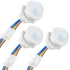 3-Pack Motion Sensor Light Switch, PIR Infrared Sensor, 30S Time Delay, Smart De