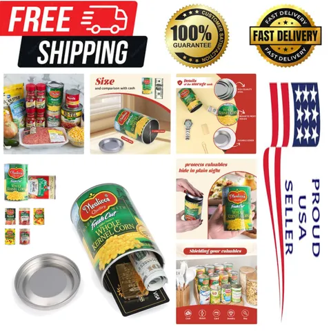 Realistic Fake Can Diversion Safe - Ideal for Hiding Keys, Cash, and Jewelry