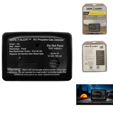 Safe T Alert 20 Series Mini Lp Gas Alarm - Propane Alarm - Surface Mount Black
